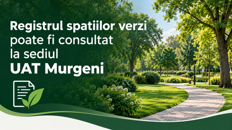 Resgistrul spațiilor verzi